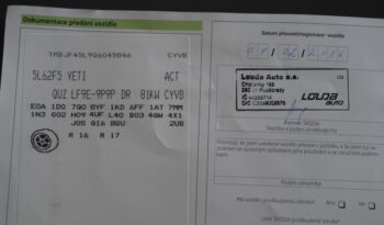 Škoda Yeti 1.2TSI 81kw ACTIVISION SPORT full
